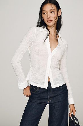 Sanctuary Juno Textured Buttondown Shirt