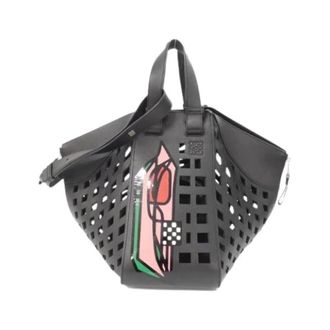 Loewe Pre-owned Hammock Calf Shoulder Bag - Dames - Pre-owned - Zwart - Maat: ONE Size Leer