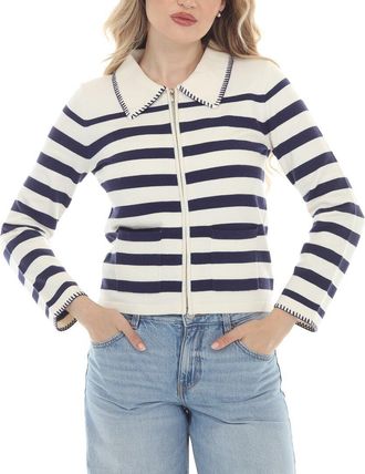 Rain + Rose Full Zip Up Sweater