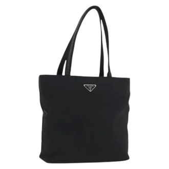 Prada Pre-owned Tote Bags, female, Black, Size: ONE SIZE Pre-owned Vintage tote