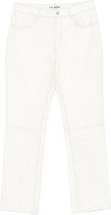 Cole Buxton Cracked-finish Trousers