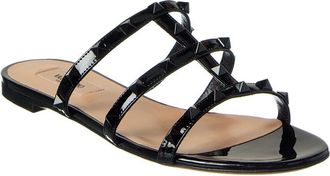 Valentino Rockstud Caged Patent Sandal