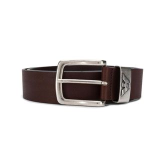 Emporio Armani Heren, Accessoires, Bruin, Maat: 105 CM Leer