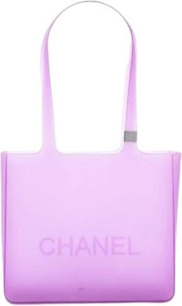 Chanel Pre-owned Tote Bags, female, Purple, Size: ONE SIZE Pre-owned Vintage Tote