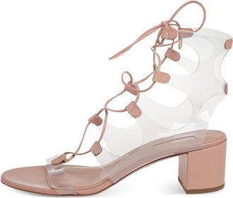 Aquazzura Sandali Milos con dettaglio cut-out Pre-owned 50mm - Toni neutri