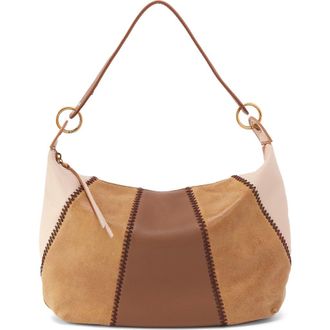 Hobo Opal Leather Shoulder Bag in Timber Brown at Nordstrom