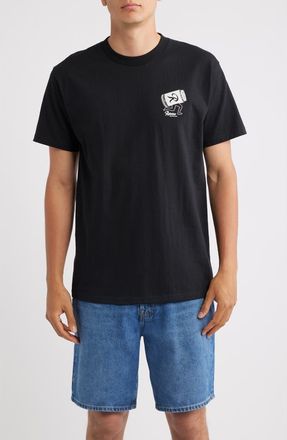 Brixton Rainier Beer Run Graphic T-shirt in Black at Nordstrom, Size Xx-Large