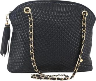 Bally Pre-owned Shoulder Bags, female, Black, Size: ONE SIZE Pre-owned Leather Shoulder Bag