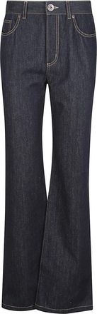 Alexander McQueen Alexander McQueen, Flared Jeans, female, Blue, Size: W27 Straight Leg Jeans