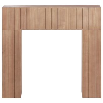 Beliani Beliani - Marco Para Chimenea De Imitaci&oacute;n Mdf Decoraci&oacute;n Sala De Estar Madera Clara Bunbury