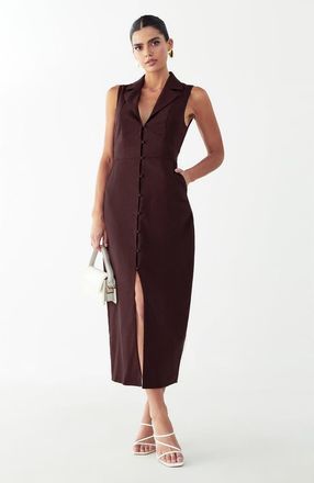 Willa Barossa Midi Dress in Chocolate at Nordstrom, Size 10