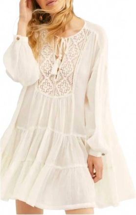 Free People White Mini Dress Endless Summer Crochet Boho
