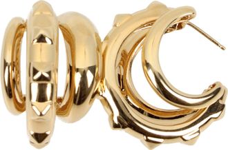 Valentino Garavani Womens Gold Metal Earrings