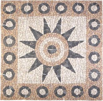 vidaXL Azulejos De Mosaico Con Patr&oacute;n De Flores Multicolor Vidaxl