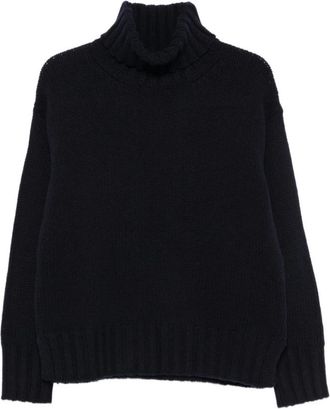 Jucca Wool Turtleneck - Dames - Coltruien - Blauw - S - Wol - Truien & Vesten