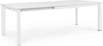 BIZZOTTO Bizzotto - Tavolo allungabile telescopico Konnor in alluminio 200-300 da esterno per giardino -Bianco