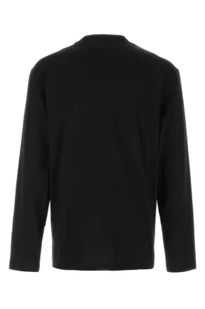 Jil Sander Logo-Embroidered Cotton T-Shirt - Black