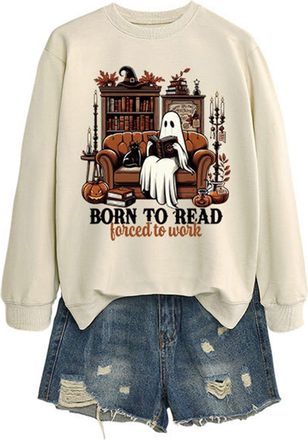 Generic 2025 Halloween Costumes Adult Women est 1998 Sweatshirt Women Cute Halloween Witch Pumpkin Shirt Fall Crew Neck Pullover Sweater Size Large Hoodies (B