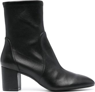 Stuart Weitzman almond-toe 65mm leather boots - women - Leather - 36,5 - Black