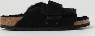 Birkenstock Sandalo Kyoto Birkenstock in camoscio e shearling