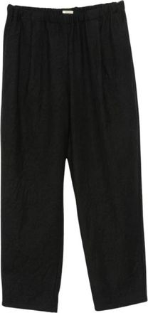 Apuntob P1002Ts 990Nero Straight Broeken - Heren - Straight fit broeken - Zwart - M - Wol - Broeken