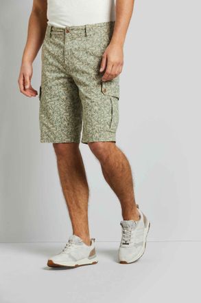 Bugatti Bermudas BUGATTI, Herren, Gr. 46, Normalgr&ouml;ssen, beige (ecru), 100% Baumwolle, Hosen Bermudas, mit verschiedenen Taschenl&ouml;sungen