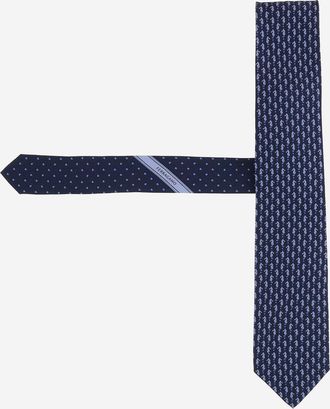Ferragamo zijden stropdas met patroonontwerp