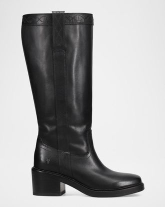Frye Kate Leather Wide Calf Pull-On Boots