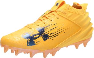 Under Armour Mens Blur Smoke Suede 2.0 Mc Football Shoe, (700) Steeltown Gold/Steeltown Gold/Black, 15 UK