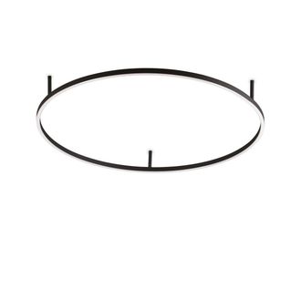 Netlighting Oracle Ring Integrated Led Semi Flush Light Black 90cm 3000K