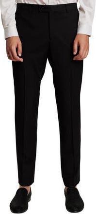 Paisley & Gray Sloane Slim Fit Tuxedo Pants in Black Stretch at Nordstrom Rack, Size 2932