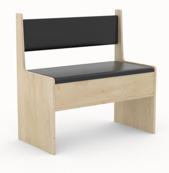 ebuy24 Ebuy24 - Banco De Esquina De Madera Vcm Con Pecho Esal Ancho 80 Cm (antracita / Roble De Miel)