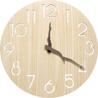OEM Reloj De Pared Silencioso: Reloj De Pared De Madera Sin Tictac, Dise&ntilde;o Moderno, Reloj De Pared 3d, Reloj De Pared Decorativo Para Cocina, Oficina, Sal