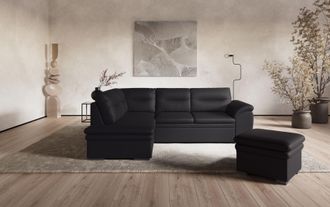 Cotta Ecksofa »Leandra L-Form« wahlweise mit Bettfunktion & Bettkasten
