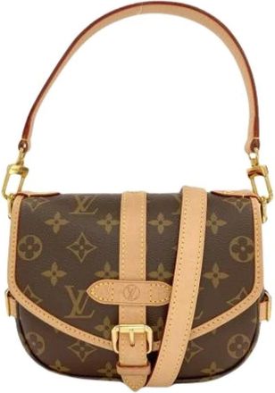 Louis Vuitton Pre-owned Monogram Shoulder Bag - Dames - Vintage Schoudertas - Bruin - ONE Size - Vintage