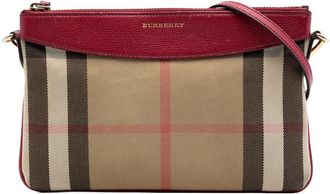 Burberry Pre-owned Burberry House Check Canvas Derby Peyton Crossbody Ladies OWHULM3BLXZILZTH