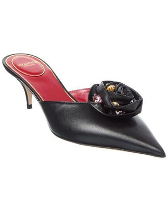 Valentino Vlogo 55 Leather Mule