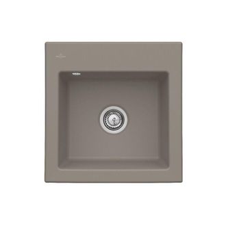 Villeroy & Boch Villeroy&boch - Villeroy Et Boch Subway 50 S Fregadero 52,5 X 51 Cm Sin Escurridor Cromita Ceramicplus Con Desag&uuml;e Autom&aacute;tico