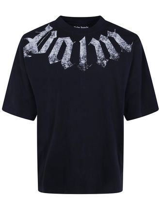 Palm Angels T-Shirt Loose Big Neck Logo
