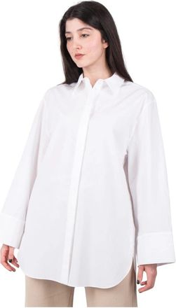 Dorothee Schumacher Witte Poplin Power Blouse - Dames - Overhemden - Wit - 2XS - Overhemden