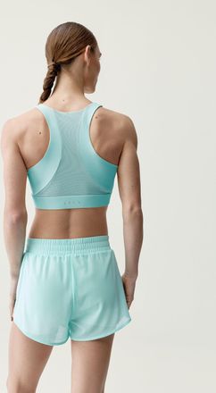 Born Living Yoga Top Padma 2.0 Wave/White Chalk