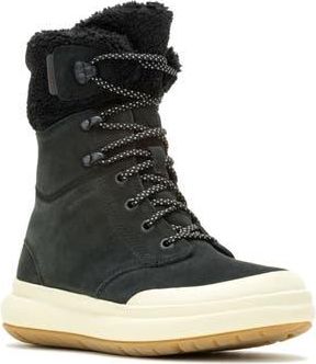 Merrell Marquette Thermo Waterproof Faux Shearling Lined Boot in Black at Nordstrom Rack, Size 10.5