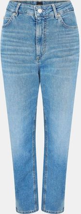 HUGO BOSS Womens Ruth Five Pocket Design Jeans in Bright Blue - Size 30W/32L