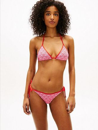 Tommy Hilfiger Essential Print Halterneck Triangle Bikini Top