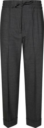 P.A.R.O.S.H. Relaxed Fit Drawstring Waistband Tailored Pants