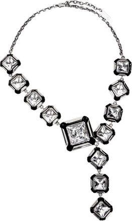 Givenchy Necklaces, female, Gray, Size: ONE SIZE Deconstructed Crystals Necklace