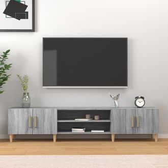 Berkfield Home TV Cabinet Grey Sonoma 180x31.5x40 cm Engineered Wood