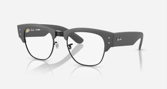Ray-Ban Mens Rx7316V Optical Eyeglass Prescription Frames In Matte Sand Grey On Black