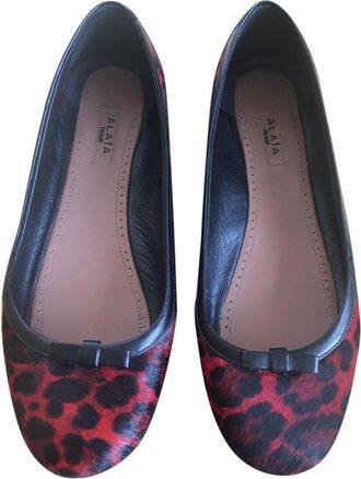 Alaia calf hair ballerina flats Size 37