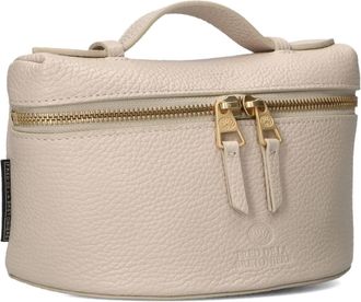 Fred De La Bretoniere Tassen, Dames, Beige, ONE Size, Katoen, Beige Leren Handtas Lori Elegant